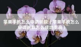 苹果手机怎么申请退款（苹果手机怎么申请退款怎么成功率高）