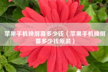 苹果手机换屏幕多少钱（苹果手机换屏幕多少钱原装）